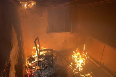 Mudanya'da akşam saatlerinde panik yaratan yangın!