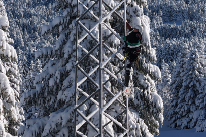 Beyaz cennet Uludağ'da enerji mesaisi