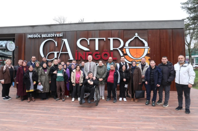 Bursa İnegöl 'de Başkan Taban engelli öğrencilerle kahvaltıda buluştu