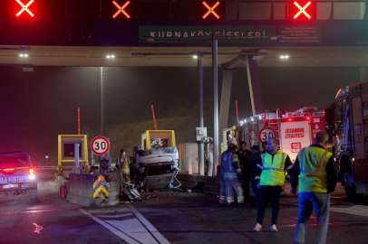 Pendik Kuzey Marmara Otoyolu 'nda feci kaza