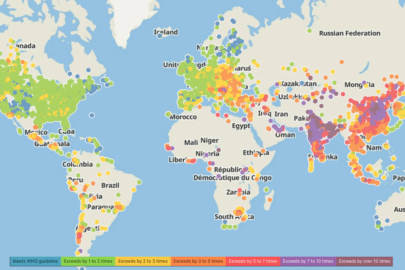 Dünyada hava kirliliğinn en yoğun olduğu ülkelerinin listesi