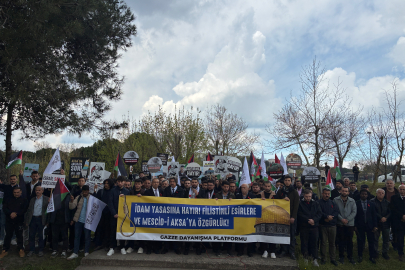 Uludağ Üniversitesi ‘nde İsrail idam yasası protesto edildi.