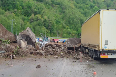 Artvin'de heyelan