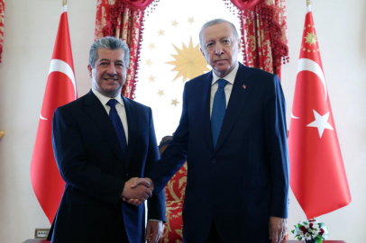 Cumhurbaşkanı Erdoğan, Irak Kürt Bölgesel Yönetimi Başbakanı Mesrur Barzani’yi İstanbul 'da kabul etti
