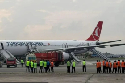 Nepal seferinde arıza yapan THY uçağındaki yolcular tahliye edildi