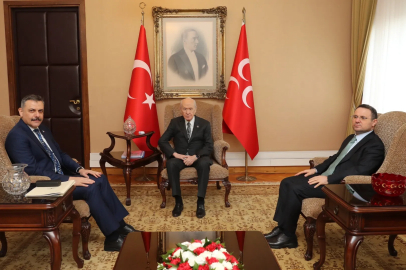 İçişleri Bakanı Mustafa Çiftçi ile Adalet Bakanı Akın Gürlek 'ten MHP lideri Bahçeli’ye ziyaret