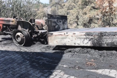 Muğla Büyükşehir' Belediyesi'nden Seydikemer’de yangın sonrası hasar tespit