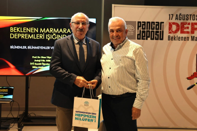 Jeoloji Mühendisi Prof. Dr. Okan Tüysüz, 17 Ağustos depreminin yıldönümünde uyarılarını Nilüfer'den yaptı