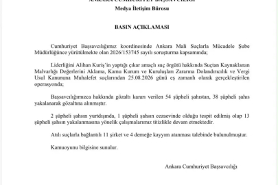 Ankara’da Alihan Kuriş operasyonu derinleşiyor... 11 şirket ve 4 dernek için kayyım talebi