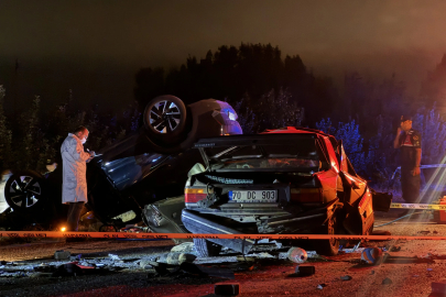 Karaman’da feci kaza: 1 kişi öldü, 1 kişi yaralandı
