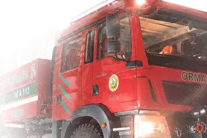 Muğla yangını dönüşü Orman Bölge Bursa arazöz ekibi kaza yaptı