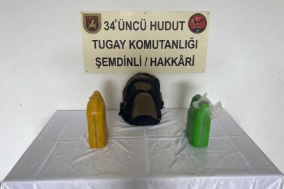 Milli Savunma Bakanlığı: Hakkâri hudut hattında 8 kilo uyuşturucu ele geçirildi