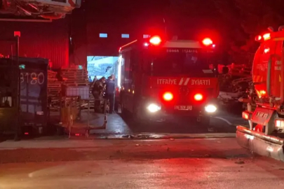 İnegöl’de tekstil fabrikasının çatısında yangın