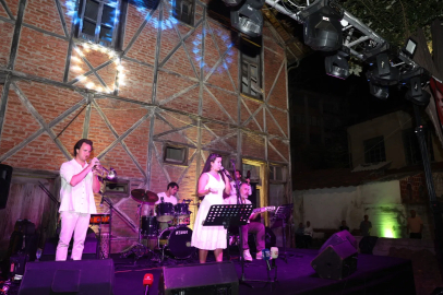 1 Eylül Dünya Barış Günü dolayısıyla Dünya Müzikleri Orkestrası ve solist Ceren Toksöz’ün sahne aldığı konser Romangal Tarihi İpek Fabrikası’nda yapıldı
