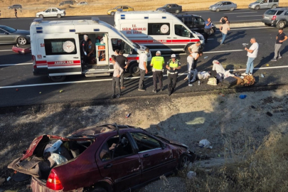 Elmadağ’da feci kaza: Otomobil karşı şeride geçti, 1 kişi öldü, 7 kişi yaralandı